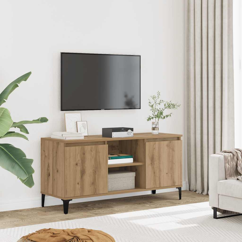 vidaXL TV-Schrank Artisan-Eiche 102x35x50 cm Holzwerkstoff