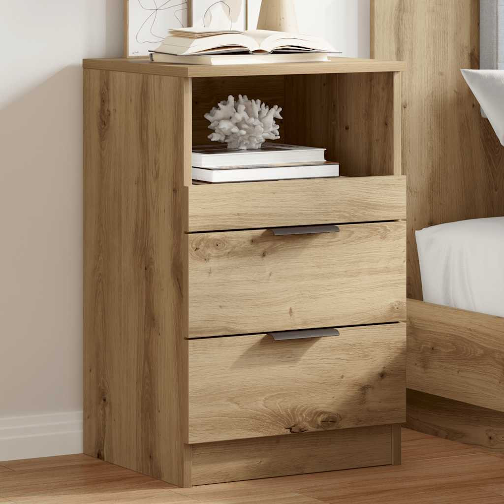 vidaXL Nachttisch Artisan-Eiche 40x36x65 cm Holzwerkstoff