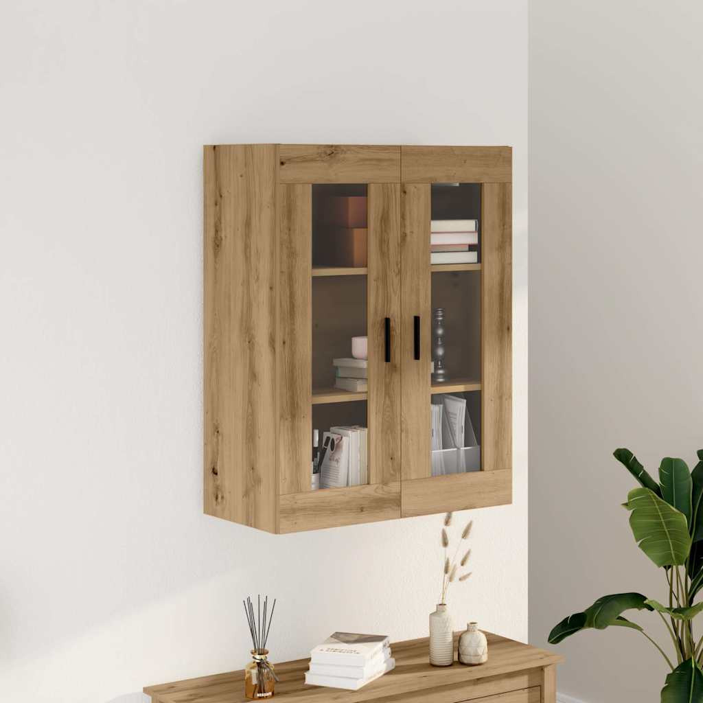 vidaXL Wandschrank Artisan-Eiche 69,5x34x90 cm