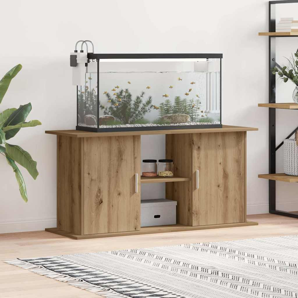 vidaXL Aquariumständer Artisan Oak 121 x 41 x 58 cm Holzwerkstoff