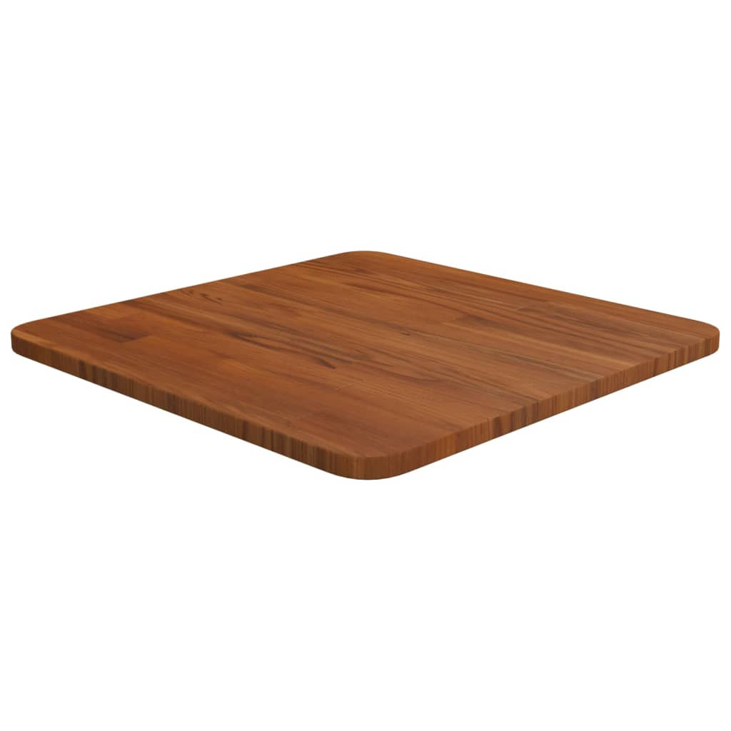 vidaXL Tischplatte Quadratisch Dunkelbraun 40x40x1,5cm Eiche Behandelt