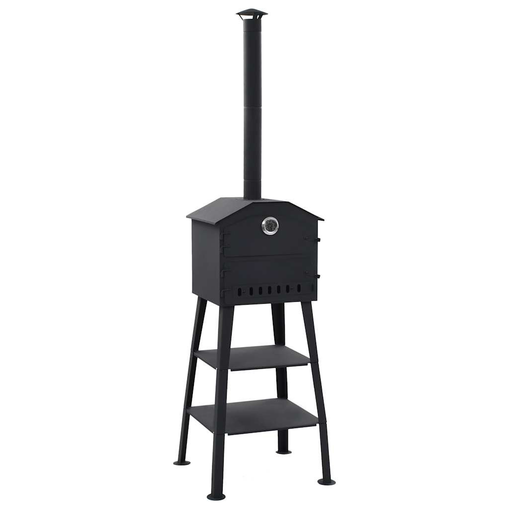 vidaXL Outdoor Pizzaofen Holzkohle mit 2 Schamottesteinen