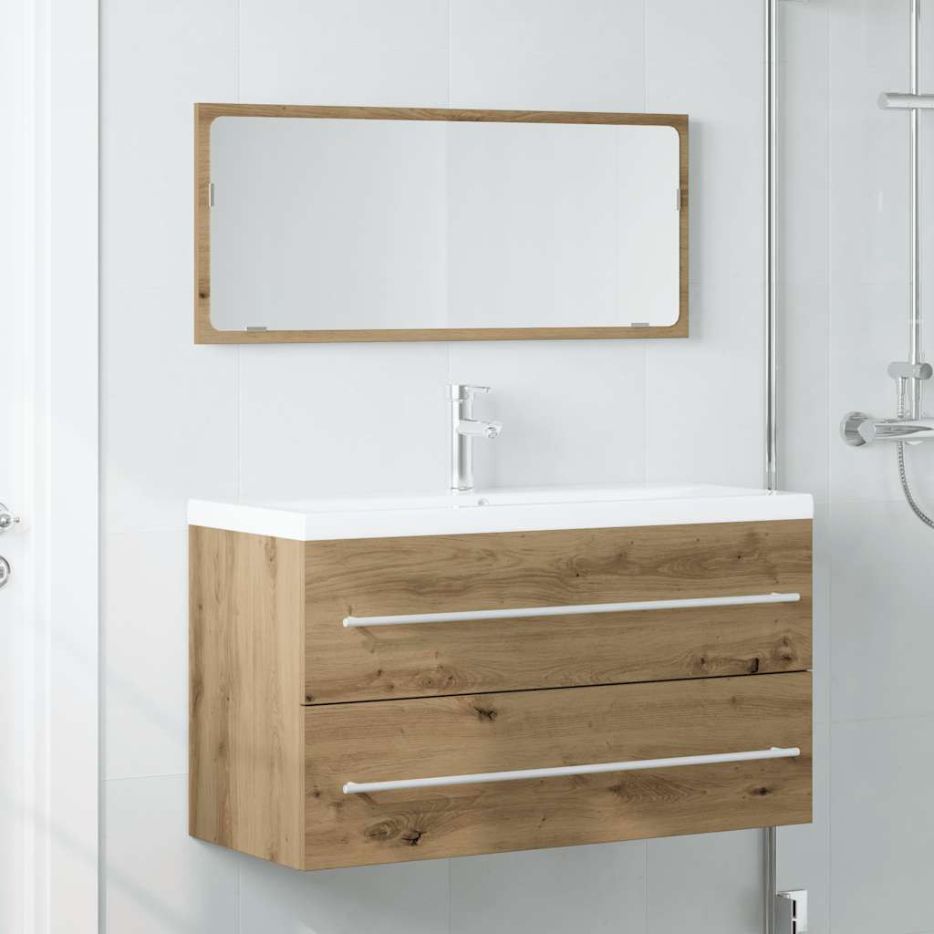 vidaXL 2-tlg. Badmöbel-Set Artisan-Eiche Holzwerkstoff