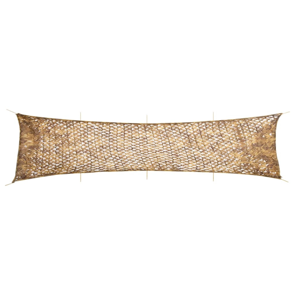 vidaXL Tarnnetz mit Aufbewahrungstasche 809x207 cm Sandfarbe