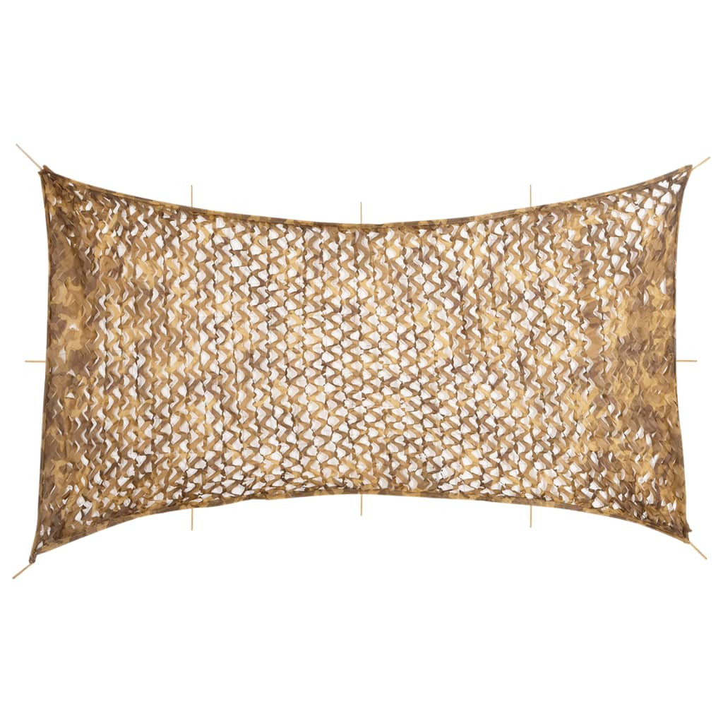 vidaXL Tarnnetz mit Aufbewahrungstasche 816x520 cm Sandfarbe