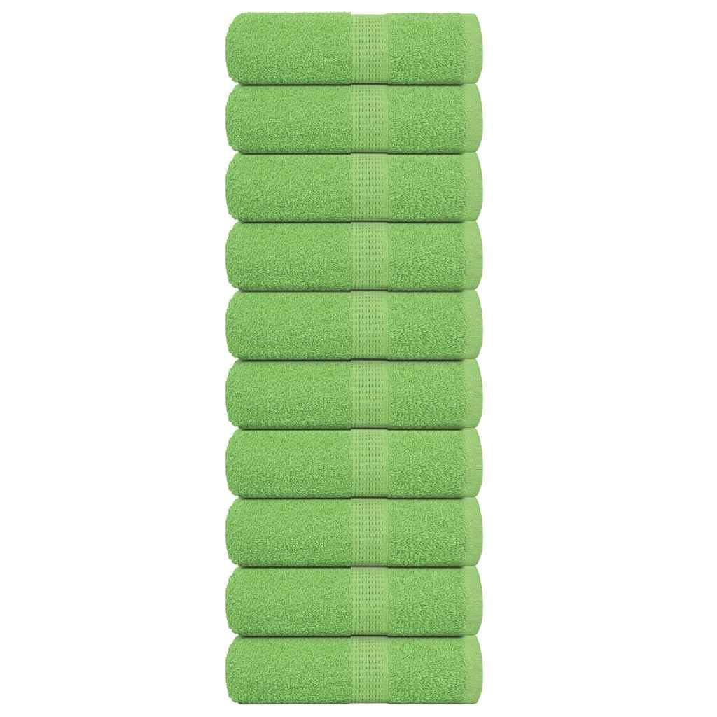 vidaXL Gästetücher FROGN 10 Stk. Apfelgrün 30x50 cm 360 g/m²