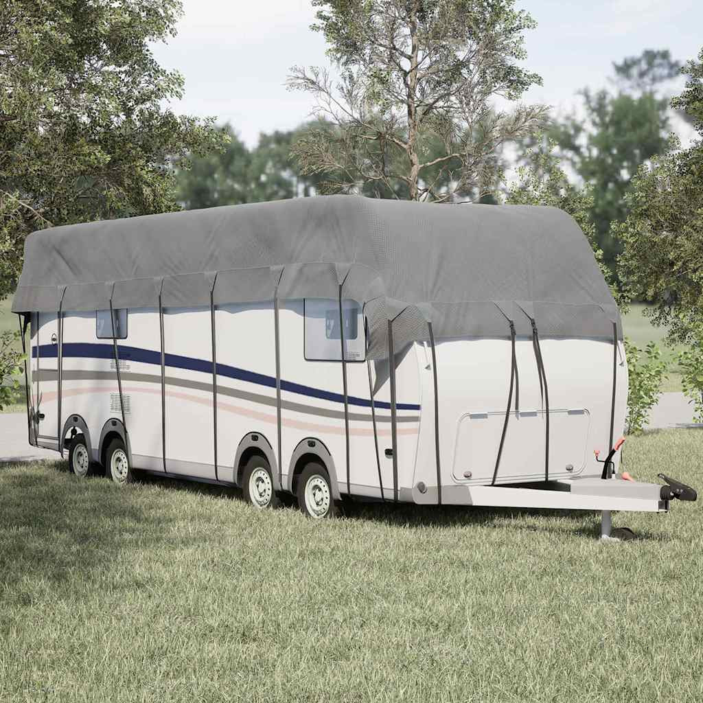 vidaXL Dachplane für Wohnwagen Grau 900x300 cm Vliesstoff