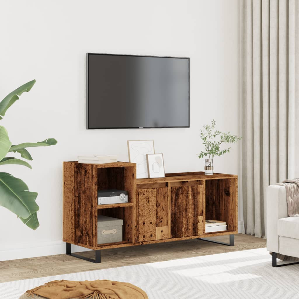 vidaXL TV-Schrank Altholz-Optik 100x35x55 cm Holzwerkstoff