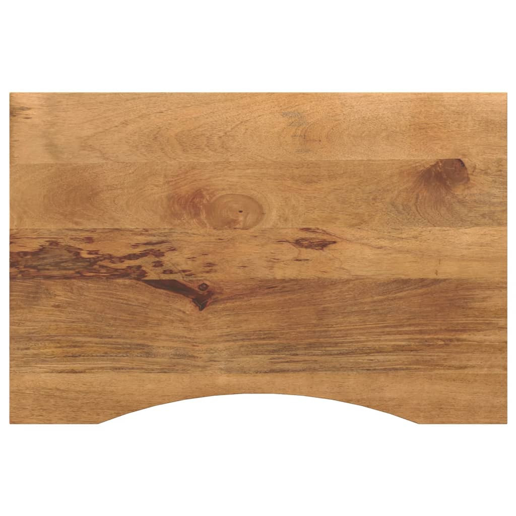 vidaXL Schreibtischplatte mit Aussparung 100x50x2,5cm Massivholz Mango