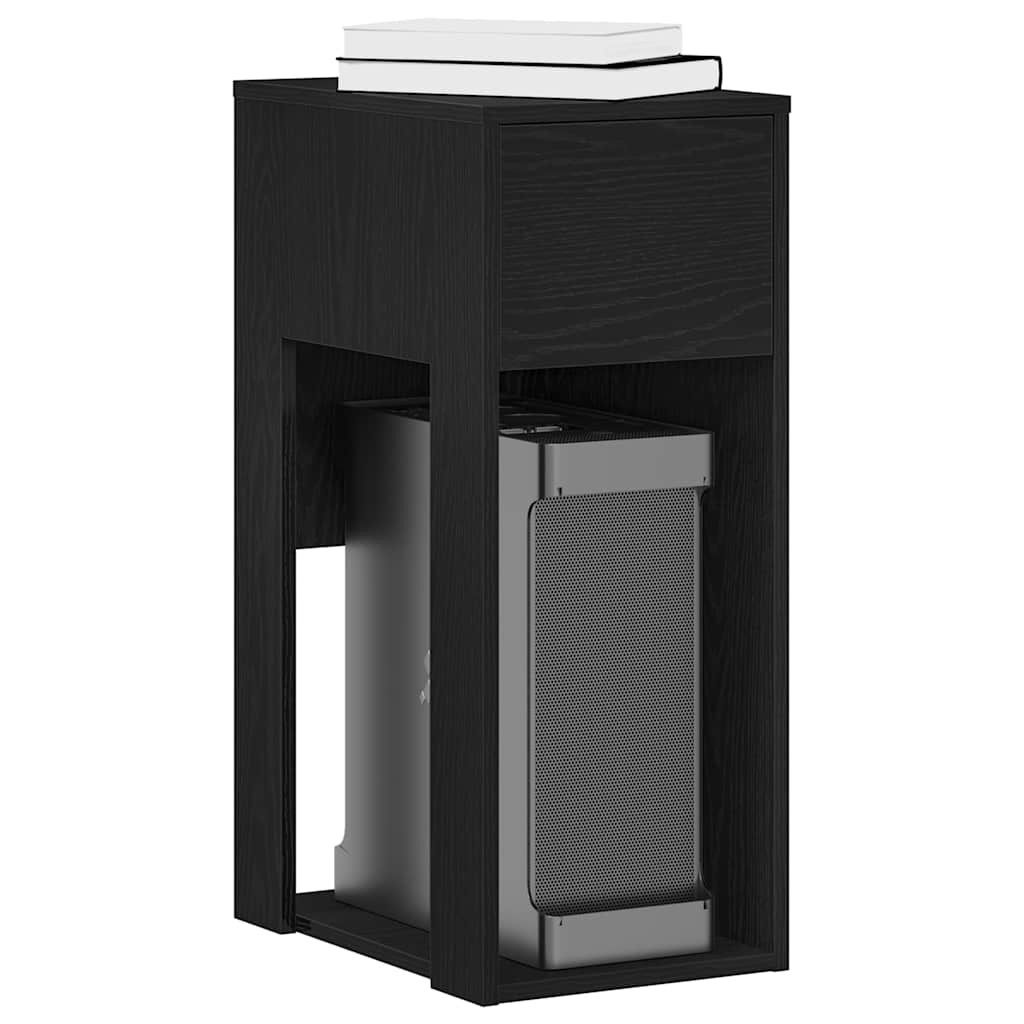 vidaXL Computerschrank mit Schublade Schwarz 30x44x74 cm