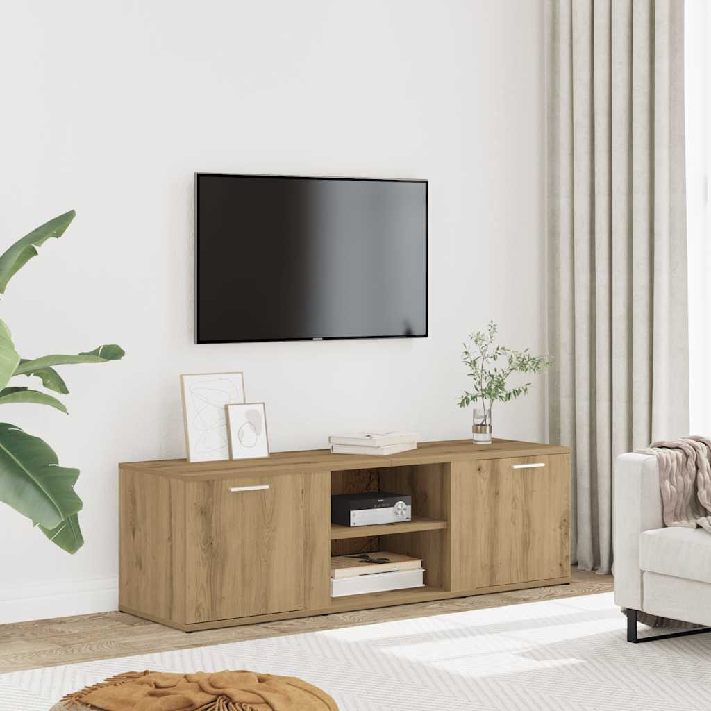vidaXL TV-Schrank Artisan-Eiche 120x34x37 cm Holzwerkstoff