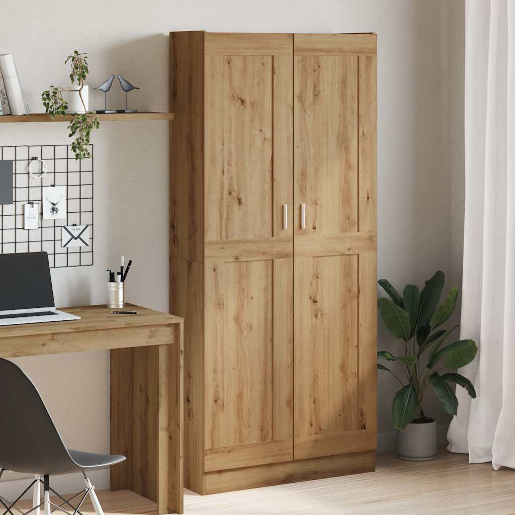 vidaXL Highboard Artisan-Eiche 82,5x30,5x185 cm Holzwerkstoff