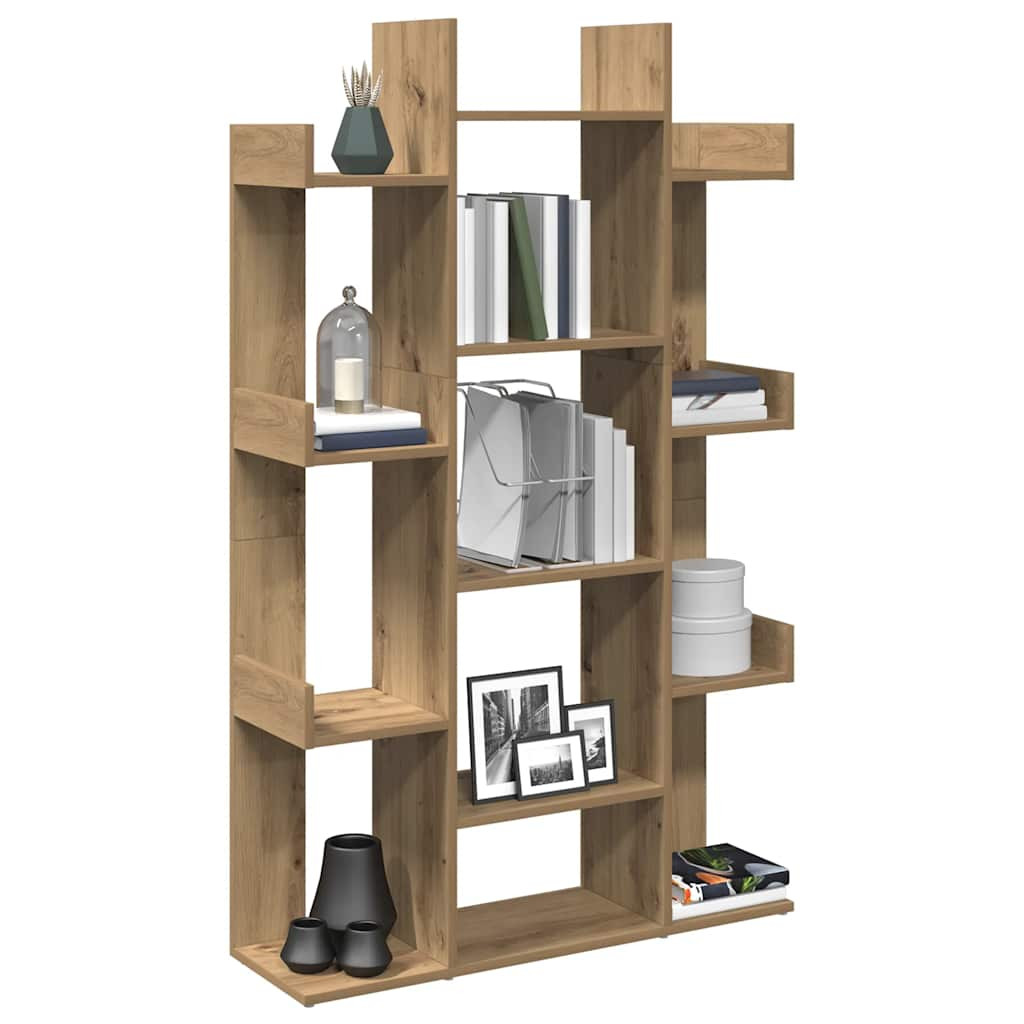 vidaXL Bücherregal Artisan-Eiche 86x25,5x140 cm Holzwerkstoff