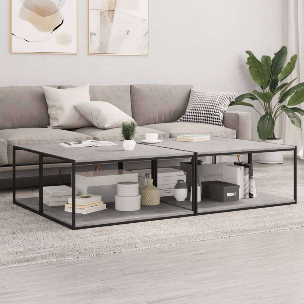 vidaXL Bücherregal-Bretter 8 Stk. Betongrau 80x50x1,5 cm Holzwerkstoff