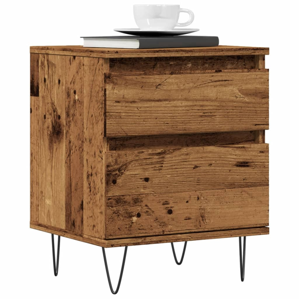 vidaXL Nachttisch Altholz-Optik 40x35x50 cm Holzwerkstoff