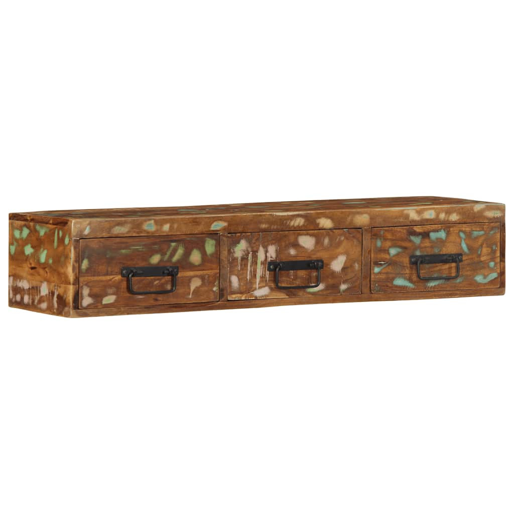 vidaXL TV-Wandschrank 100x30x19 cm Altholz Massiv
