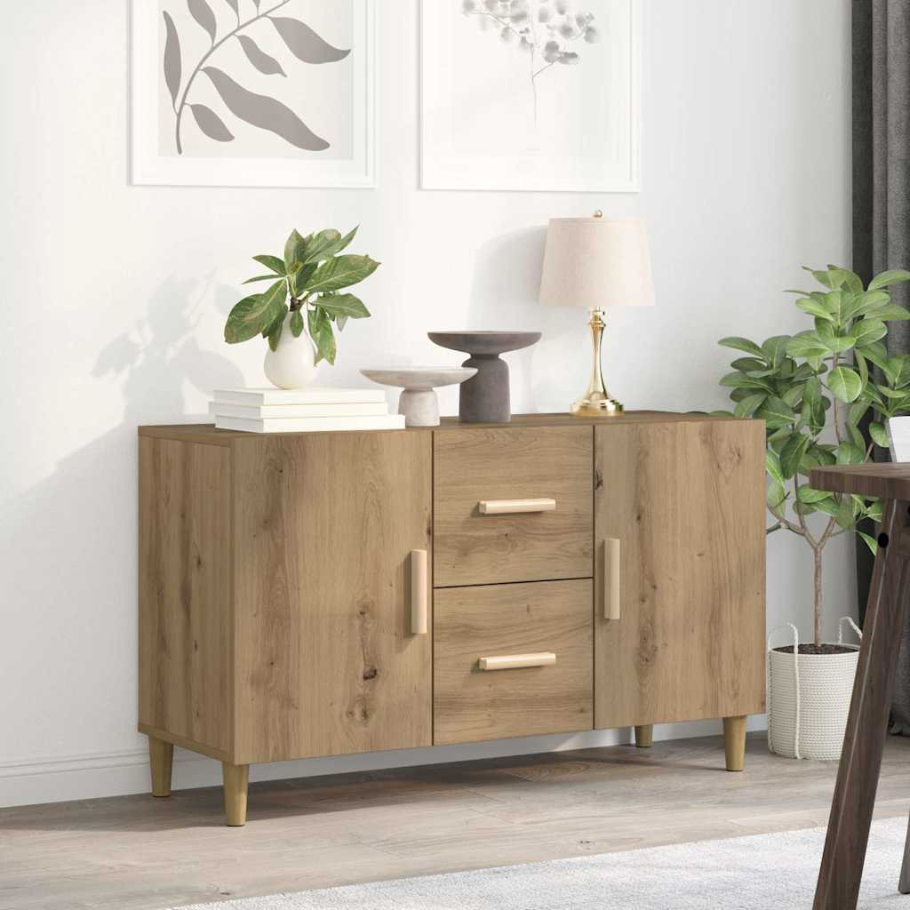 vidaXL Sideboard Artisan-Eiche 100x36x60 cm Holzwerkstoff