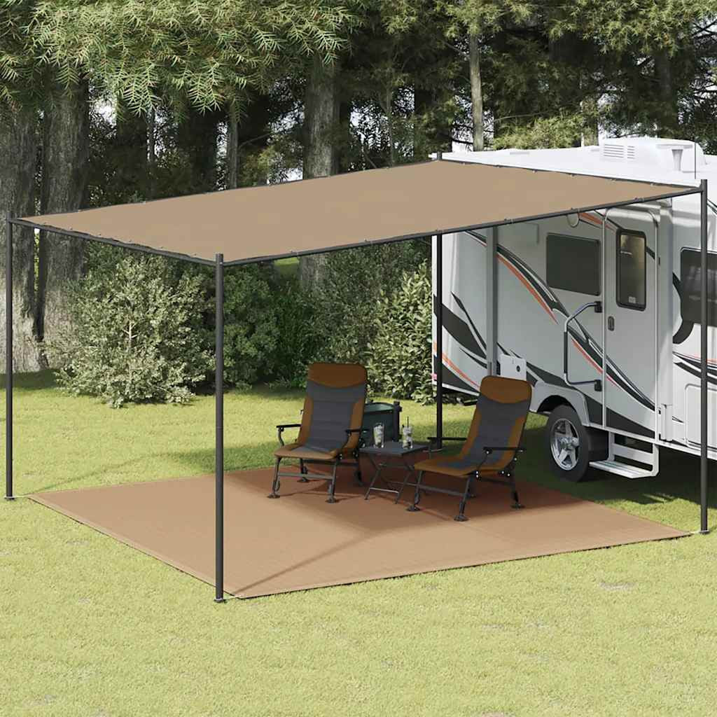 vidaXL Zeltteppich 400x400 cm Taupe