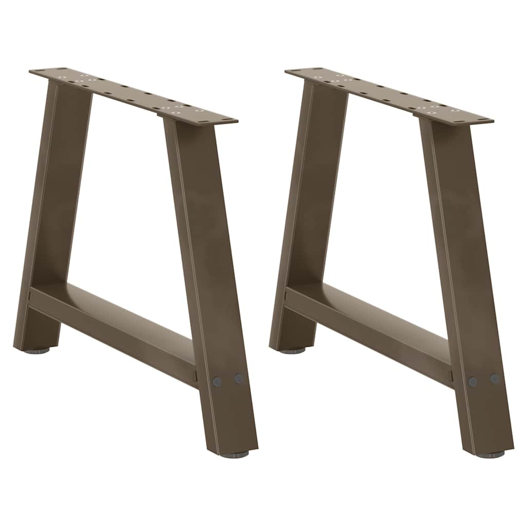 vidaXL Couchtischbeine A-Form 2 Stk. 60x(42-43) cm Stahl