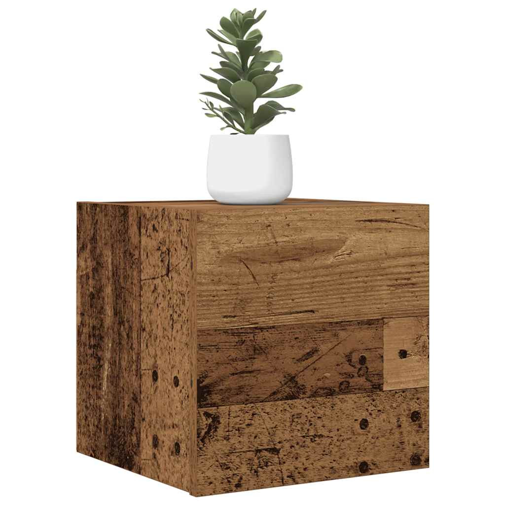 vidaXL TV-Wandschrank Altholz-Optik 30,5x30x30 cm