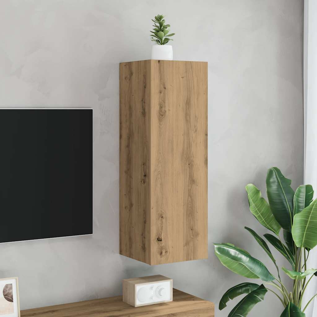 vidaXL TV-Schrank Artisan-Eiche 30,5x30x90 cm Holzwerkstoff