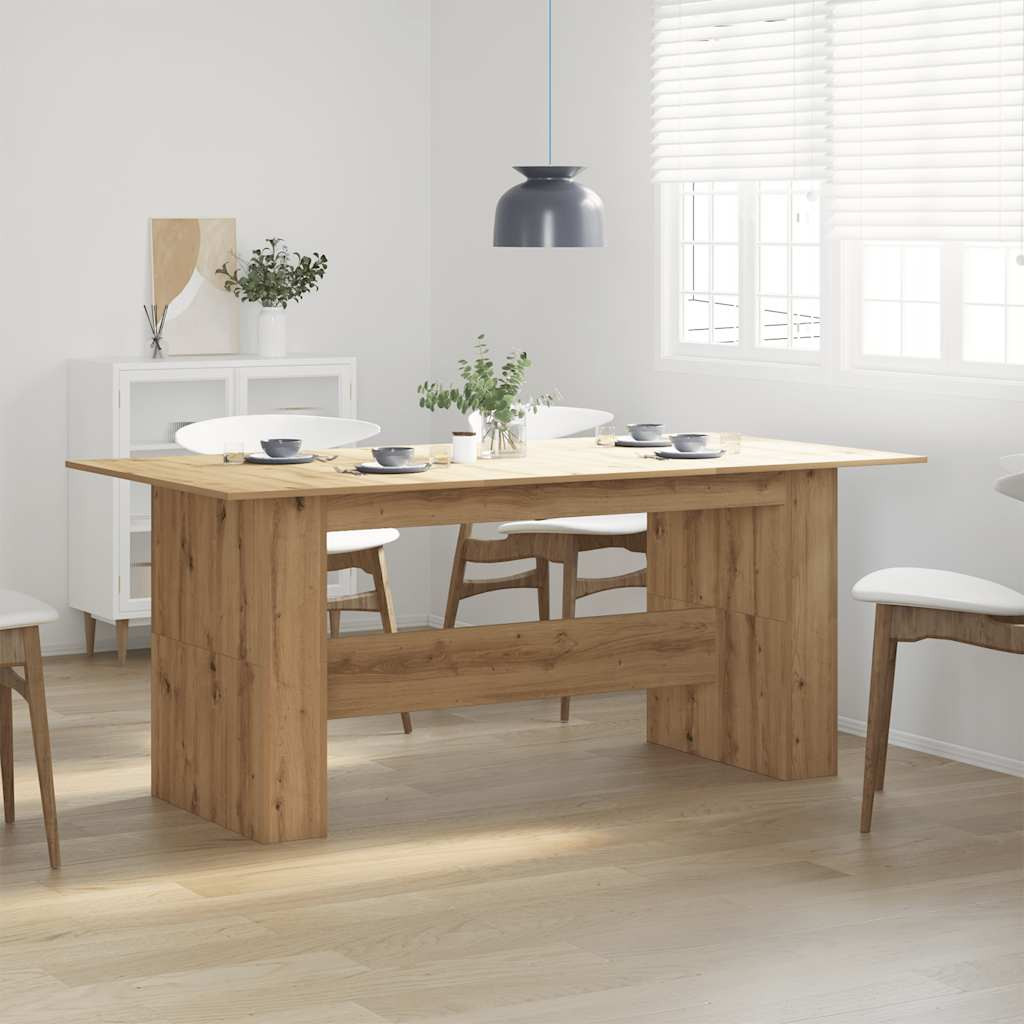 vidaXL Esstisch Artisan-Eiche 180x90x76 cm Holzwerkstoff