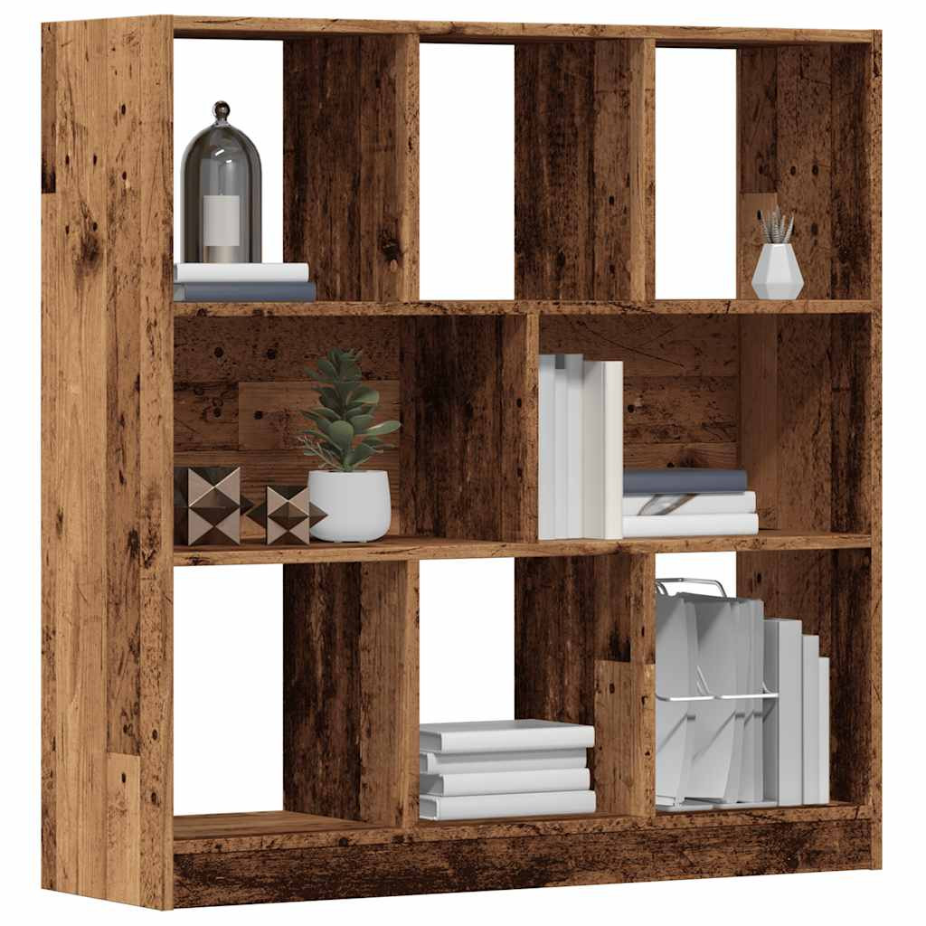 vidaXL Bücherregal Altholz-Optik 97,5x29,5x100 cm Holzwerkstoff