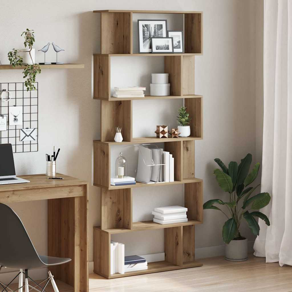 vidaXL Bücherregal Artisan-Eiche 80x24x192 cm Holzwerkstoff