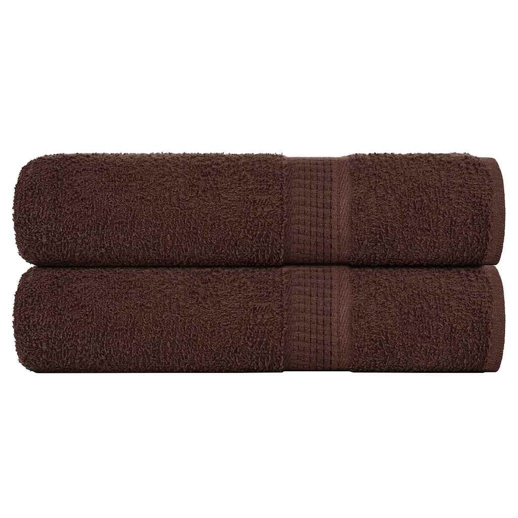 vidaXL Duschtücher FROGN 2 Stk. Braun 70x140 cm 360 g/m²