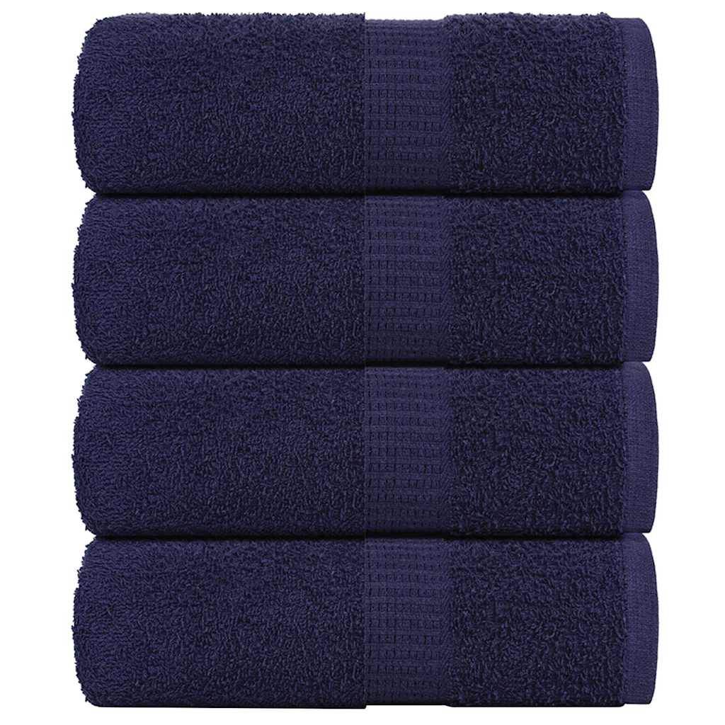 vidaXL Gästetücher FROGN 4 Stk. Marineblau 30x50 cm 360 g/m²