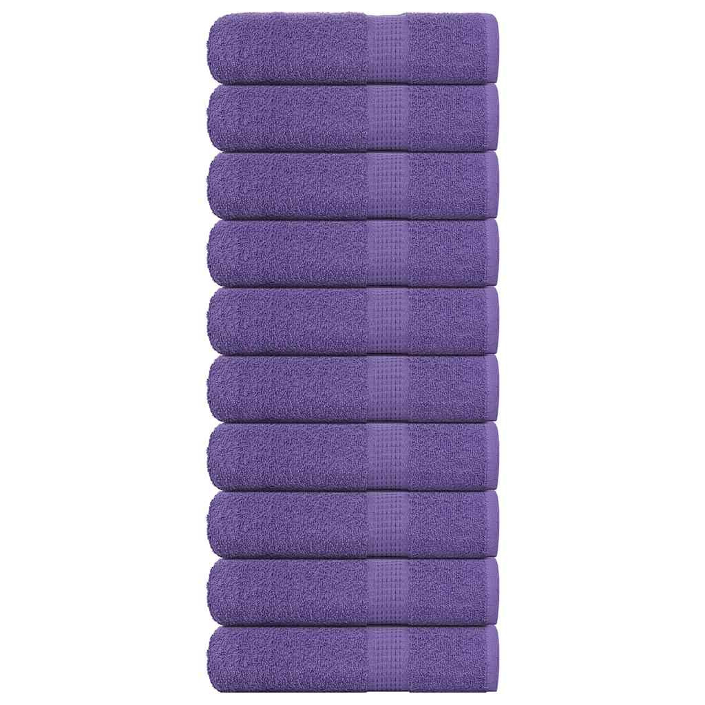 vidaXL Badetücher FROGN 10 Stk. Lila 100x150 cm 360 g/m²