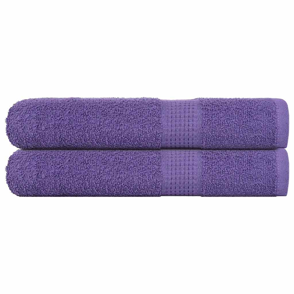 vidaXL Handtücher FROGN 2 Stk. Lila 100x200 cm 360 g/m²