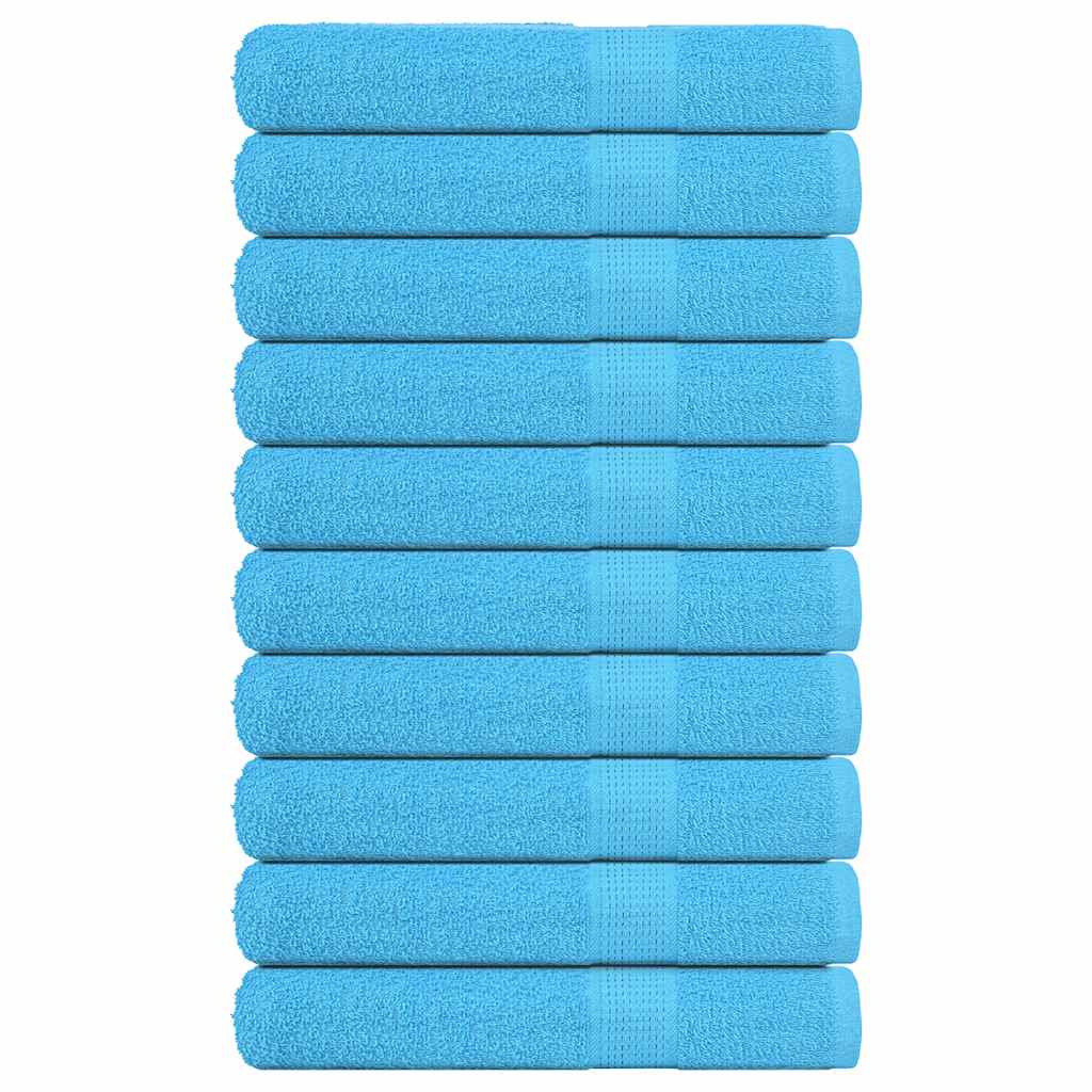 vidaXL Handtücher FROGN 10 Stk. Türkis 100x200 cm 360 g/m²