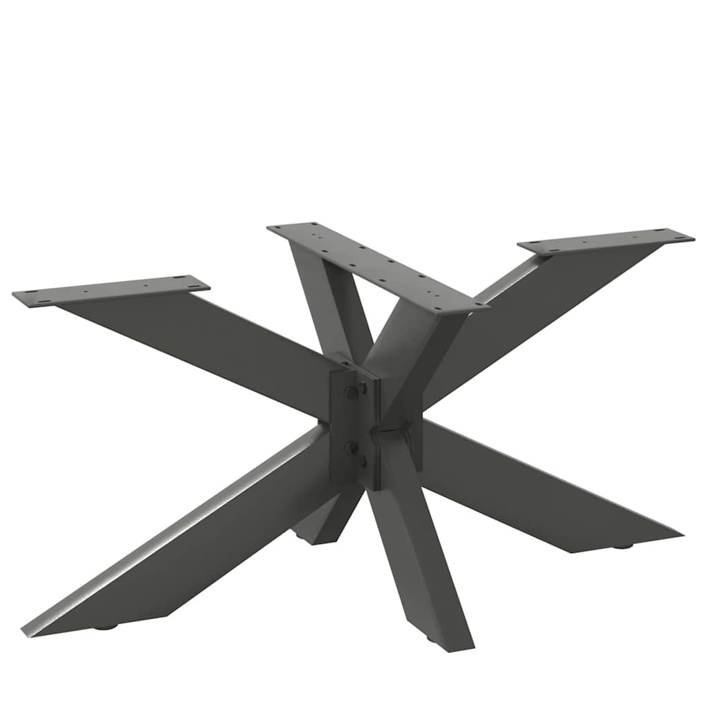 vidaXL Couchtischbein in Spinnenform Anthrazit 98x58x(42-43) cm Stahl