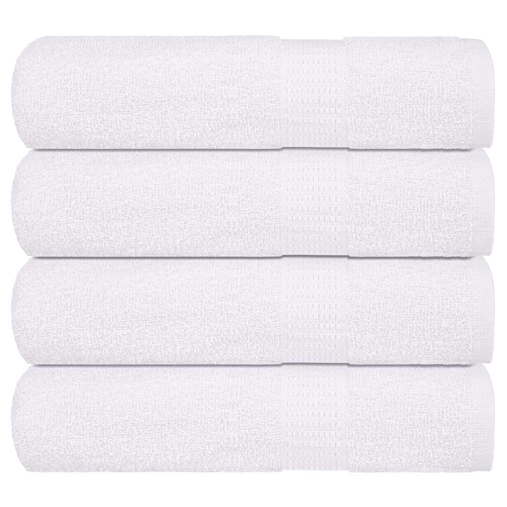 vidaXL Badetücher FROGN 4 Stk. Weiß 100x150 cm 360 g/m²