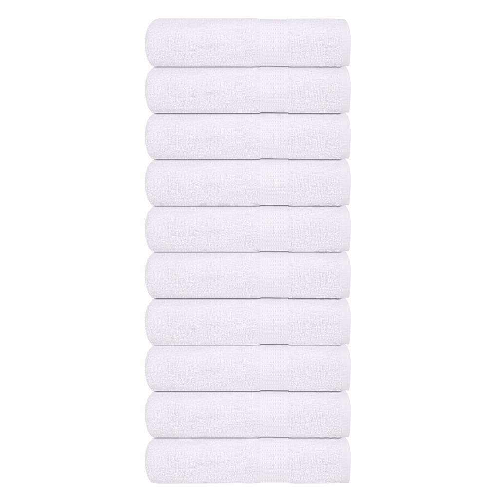 vidaXL Handtücher FROGN 10 Stk. Weiß 50x100 cm 360 g/m²