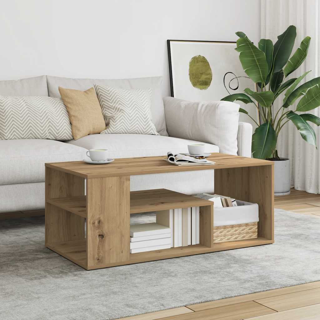 vidaXL Couchtisch Artisan-Eiche 100x50x40 cm Holzwerkstoff