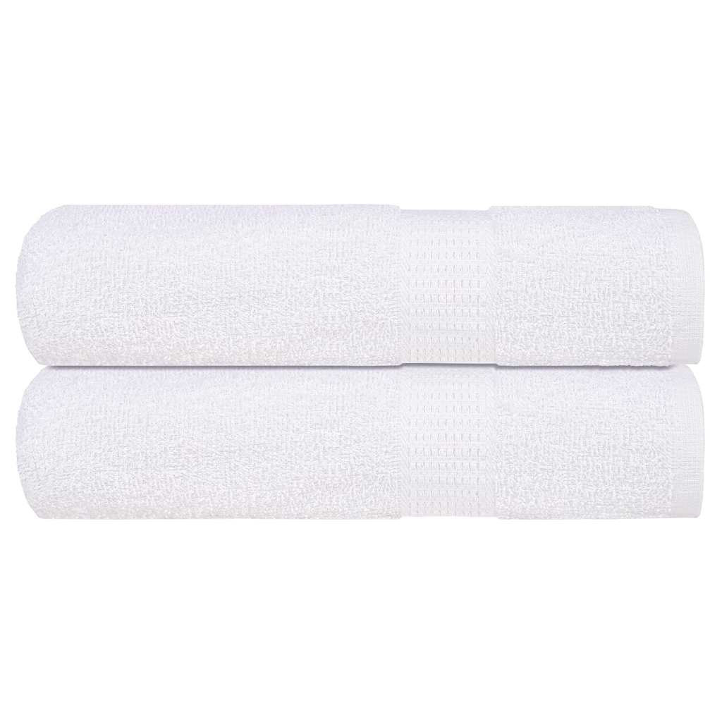 vidaXL Duschtücher FROGN 2 Stk. Weiß 70x140 cm 360 g/m²