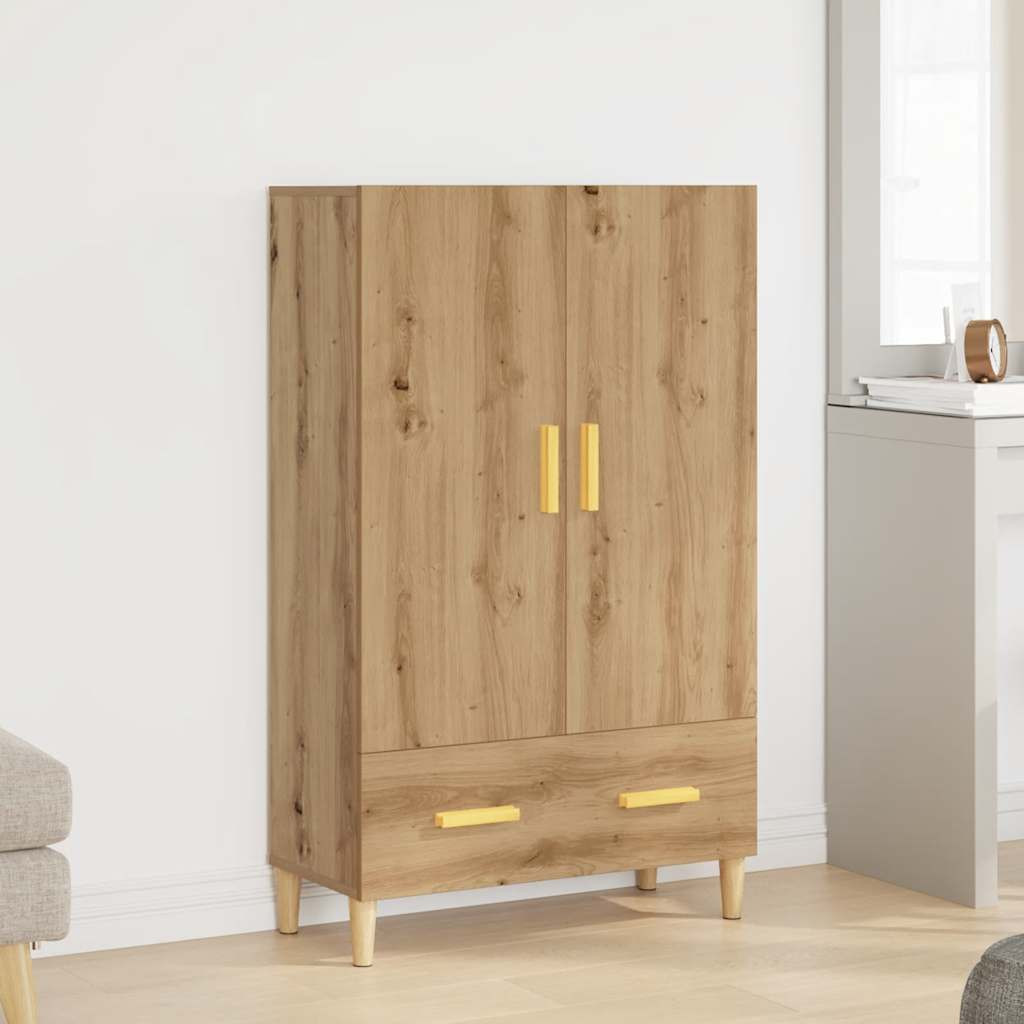 vidaXL Highboard Artisan-Eiche 70x31x115 cm Holzwerkstoff