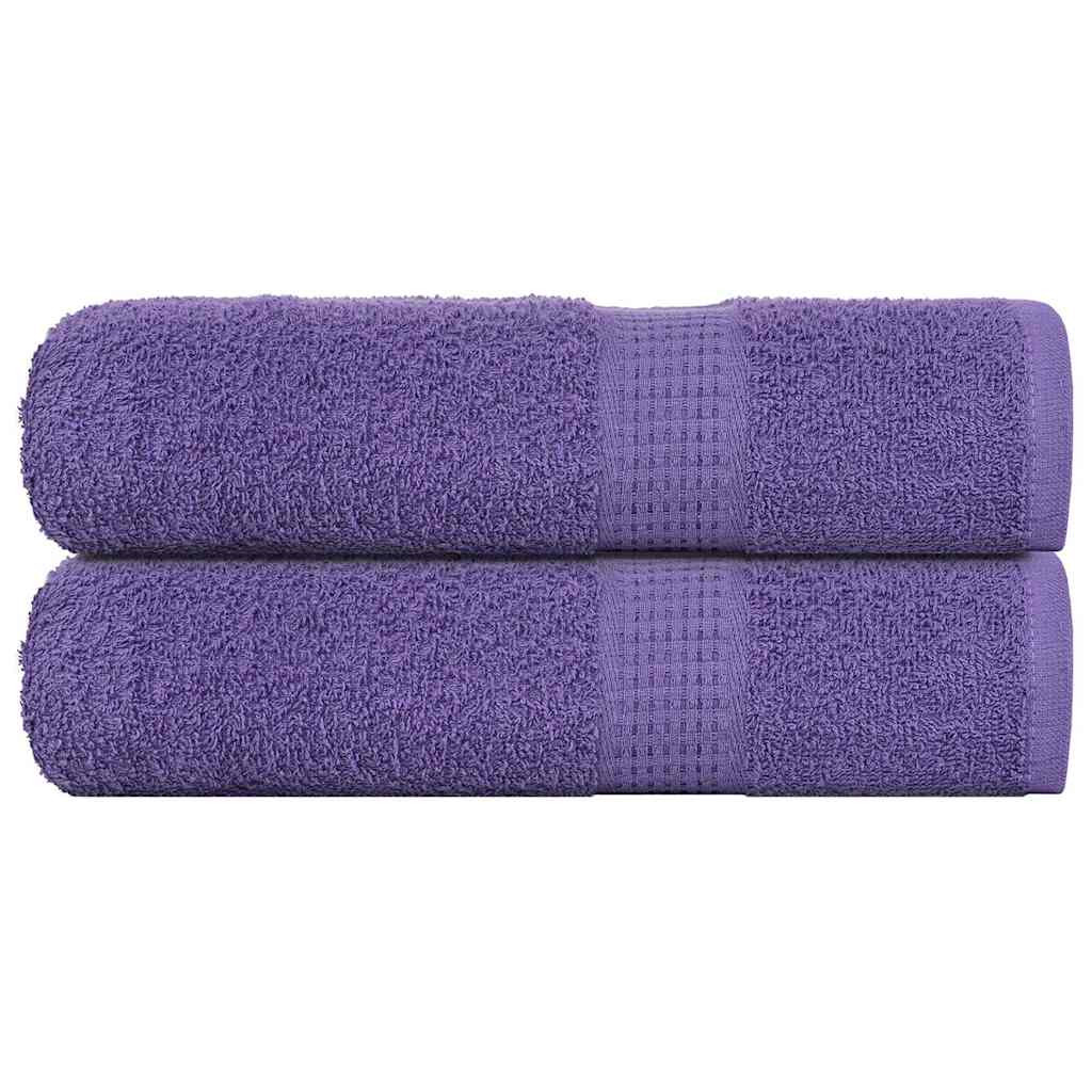 vidaXL Handtücher FROGN 2 Stk. Lila 50x100 cm 360 g/m²