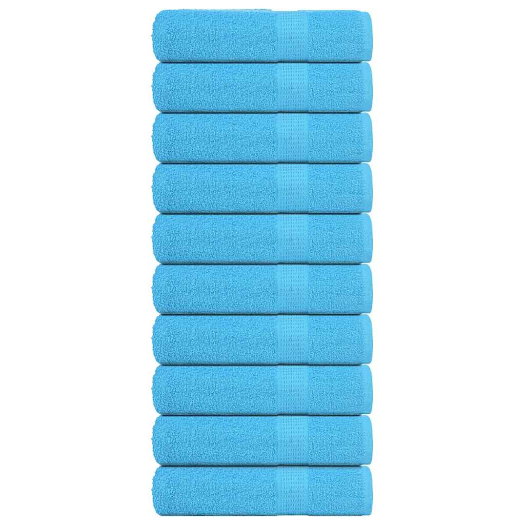 vidaXL Handtücher FROGN 10 Stk. Türkis 50x100 cm 360 g/m²