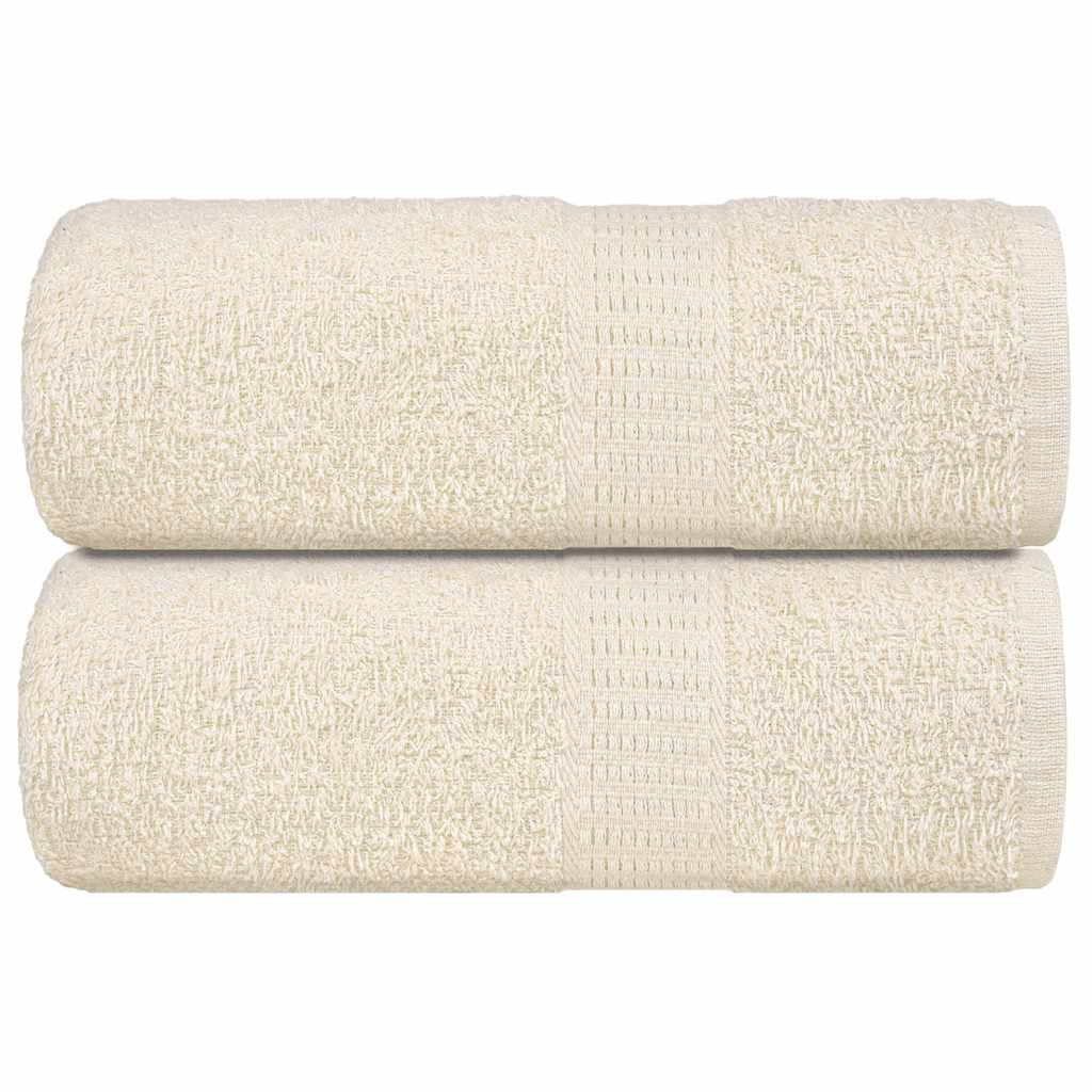 vidaXL Gästetücher FROGN 2 Stk. Creme 30x50 cm 360 g/m²