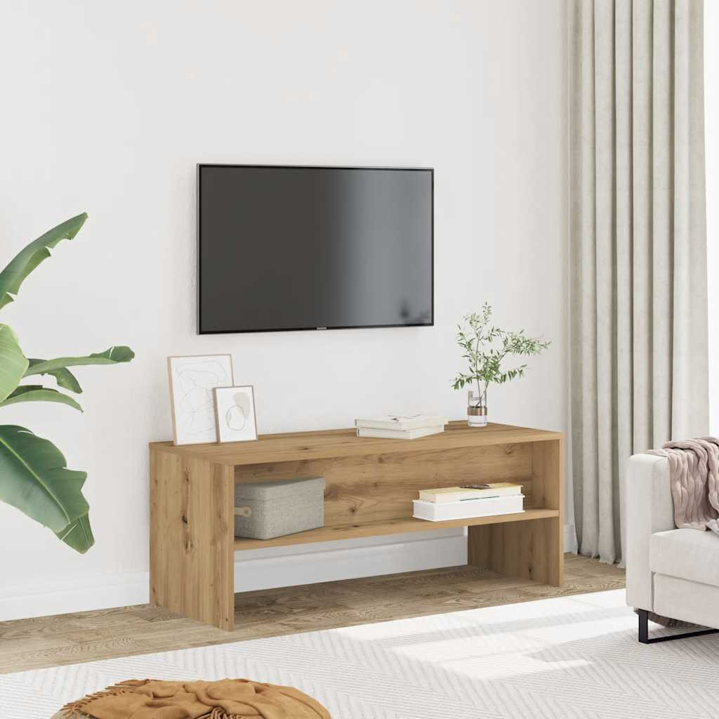 vidaXL TV-Regal Artisan-Eiche 100x40x40 cm Holzwerkstoff