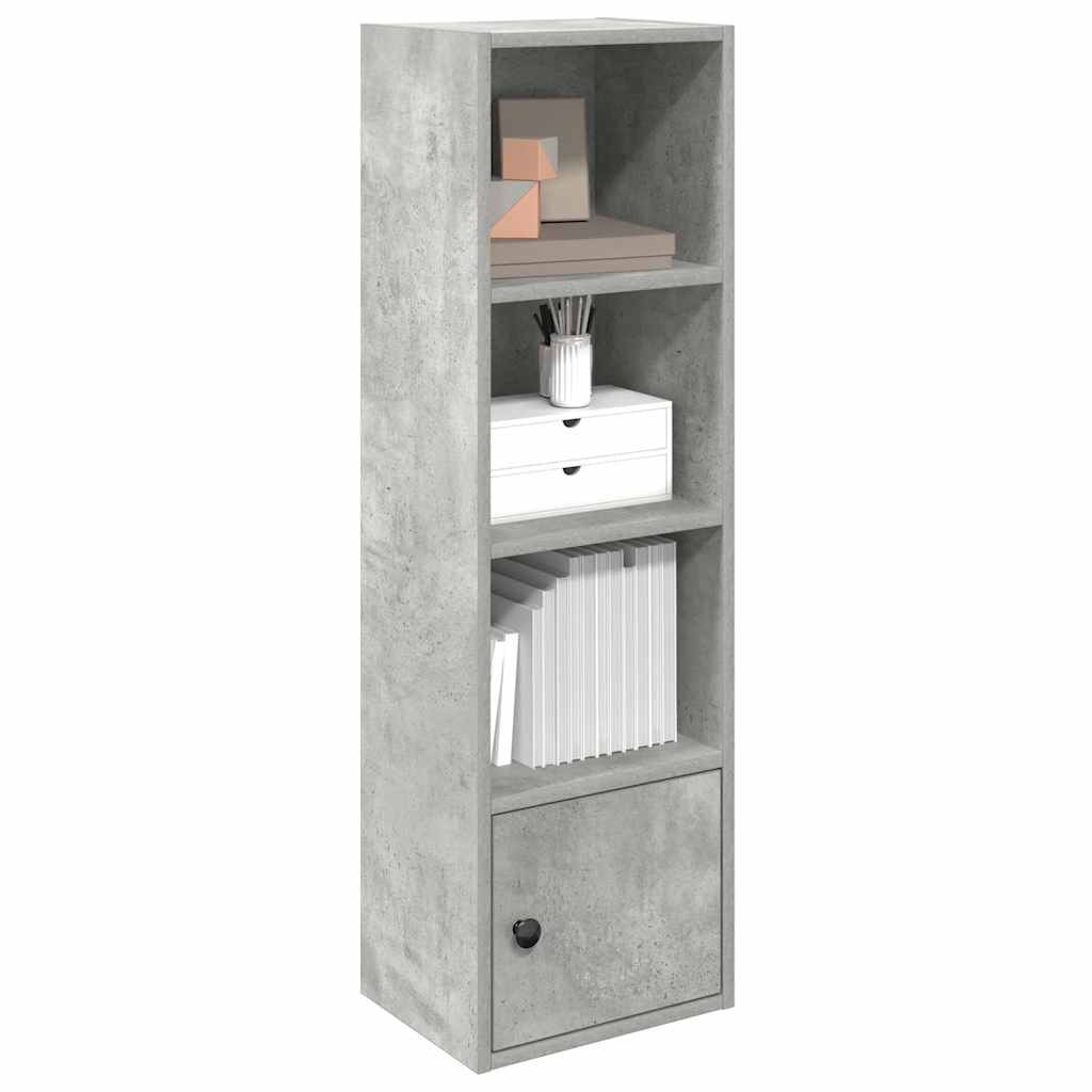 vidaXL Bücherregal Betongrau 31x24x102 cm Holzwerkstoff
