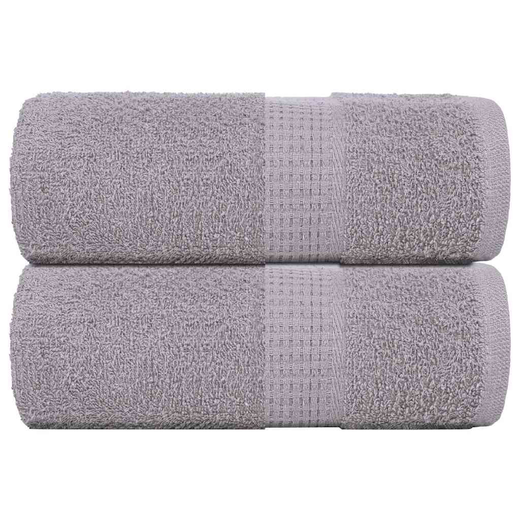 vidaXL Gästetücher FROGN 2 Stk. Grau 30x50 cm 360 g/m²