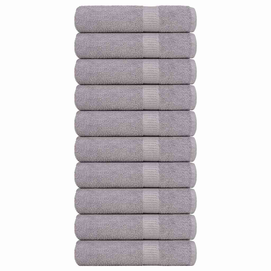 vidaXL Badetücher FROGN 10 Stk. Grau 100x150 cm 360 g/m²