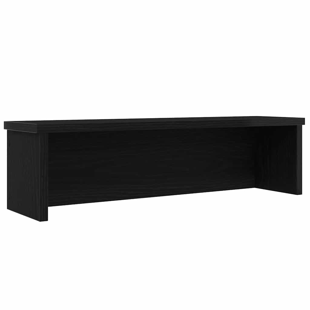vidaXL Küchenregal Stapelbar Schwarz 60x15x16 cm Holzwerkstoff