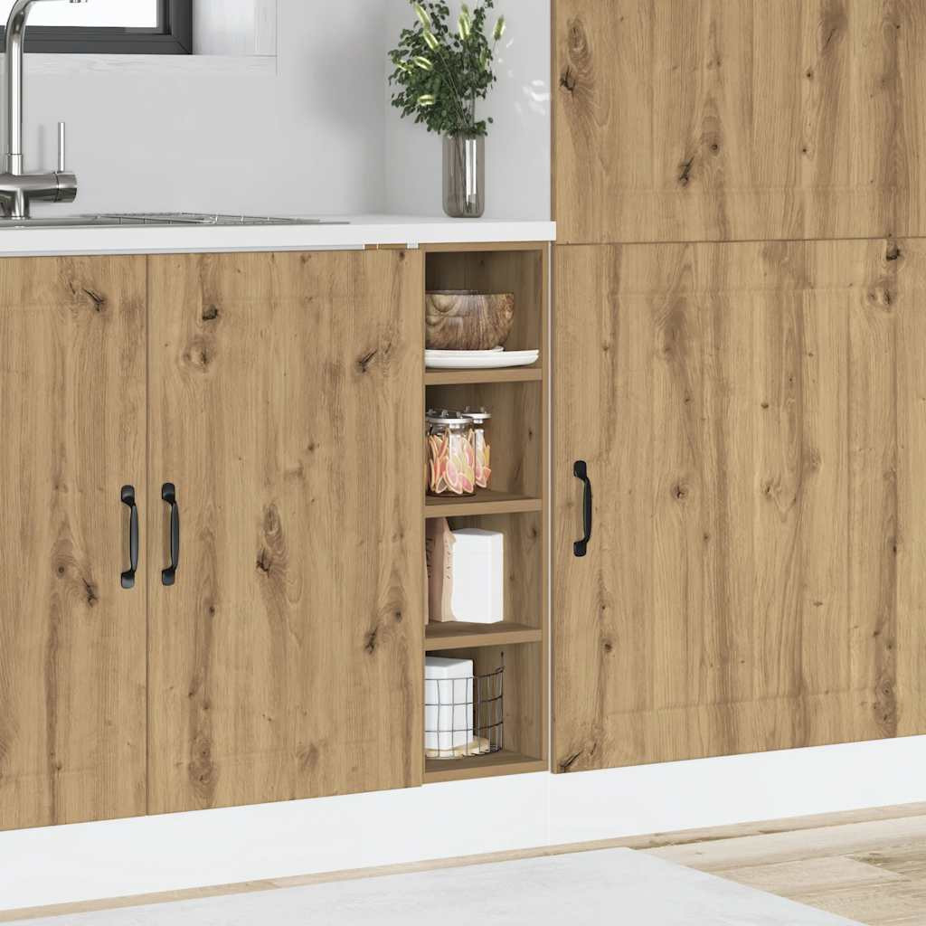vidaXL Unterschrank Riga Artisan-Eiche 20x44,5x81,5 cm Holzwerkstoff