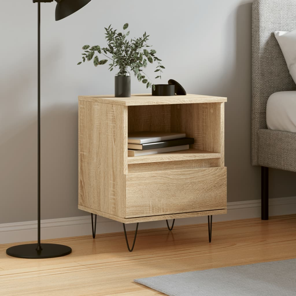 vidaXL Nachttisch Sonoma-Eiche 40x35x50 cm Holzwerkstoff