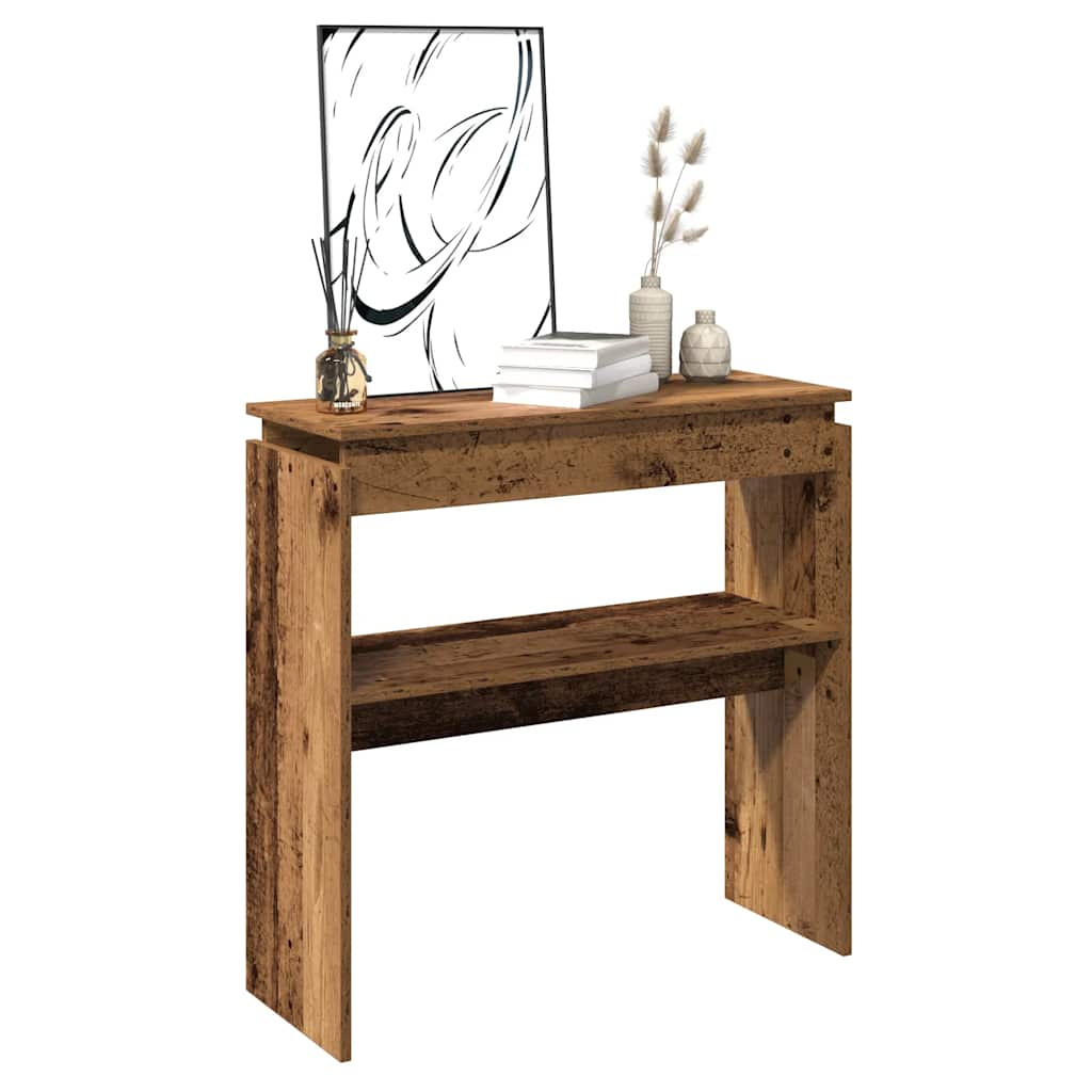 vidaXL Konsolentisch Altholz-Optik 102x30x80 cm Holzwerkstoff